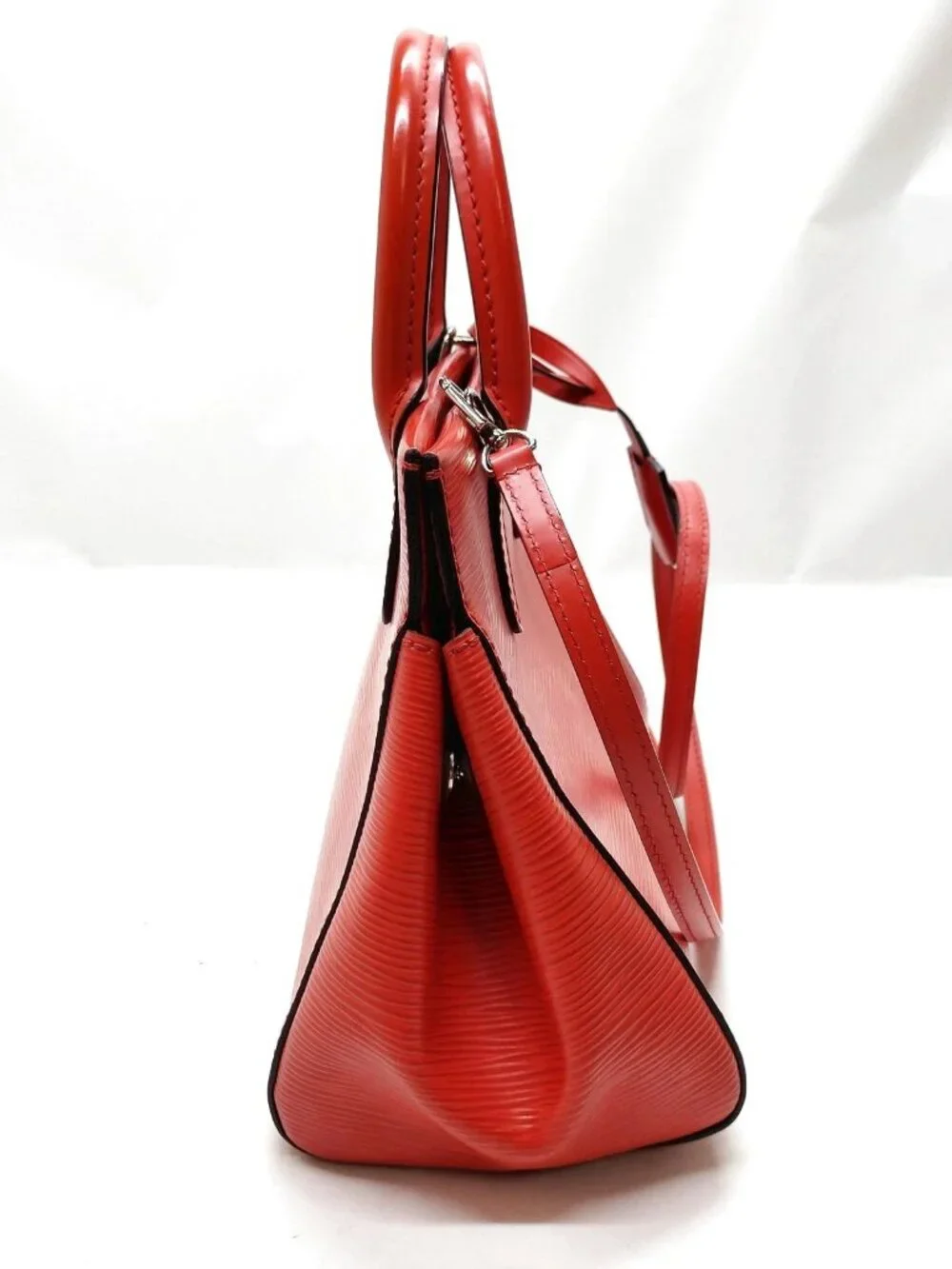 Authentic Louis Vuitton Marly BB Red Epi Leather Shoulder Bag